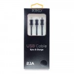 Wholesale 3 in 1 IOS Lighting / Type C / Micro V8V9 Strong Braided Woven Aluminum USB Cable 3FT (Black)